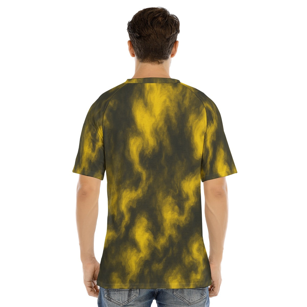 Men's Raglan Sleeve T-shirt With Button Closure