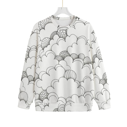Unisex Drop-shoulder Knitted Fleece Sweater - view 1