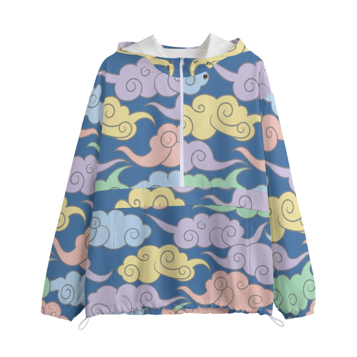 Unisex Pullover Jacket With Zipper Closure