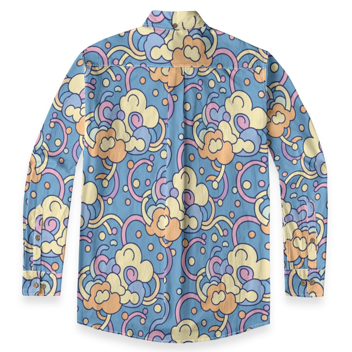 Men's Casual Lapel Long Sleeve Shirt|125GSM Cotton