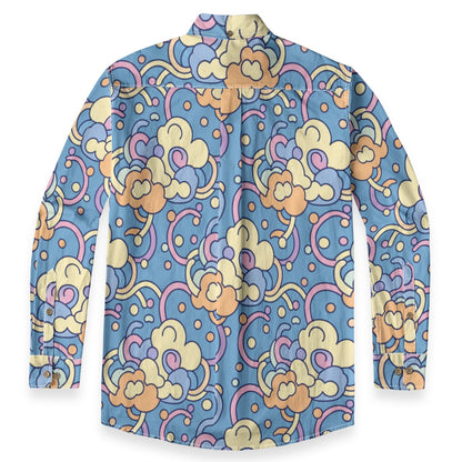 Men's Casual Lapel Long Sleeve Shirt|125GSM Cotton