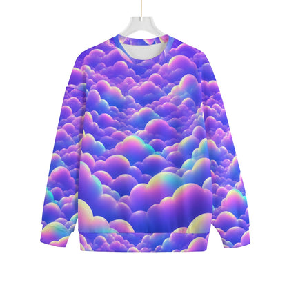 Unisex Drop-shoulder Knitted Fleece Sweater - view 1