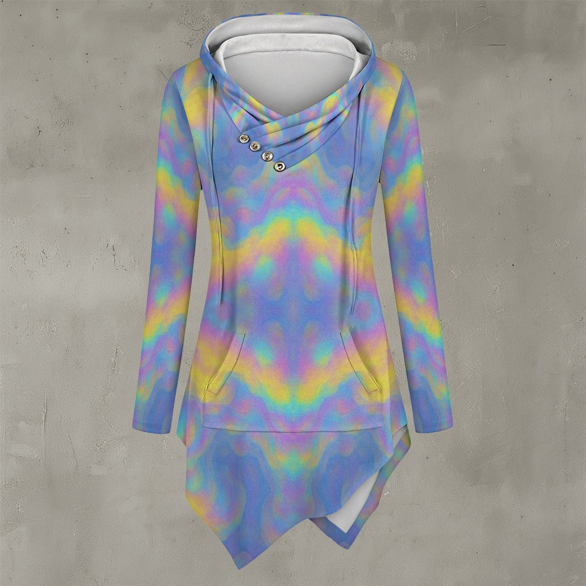 Women's Asymmetric Hem Hoodie