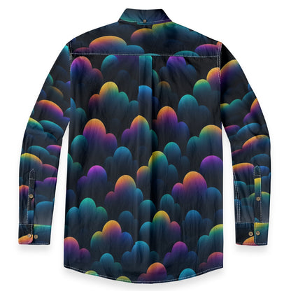 Men's Casual Lapel Long Sleeve Shirt|125GSM Cotton
