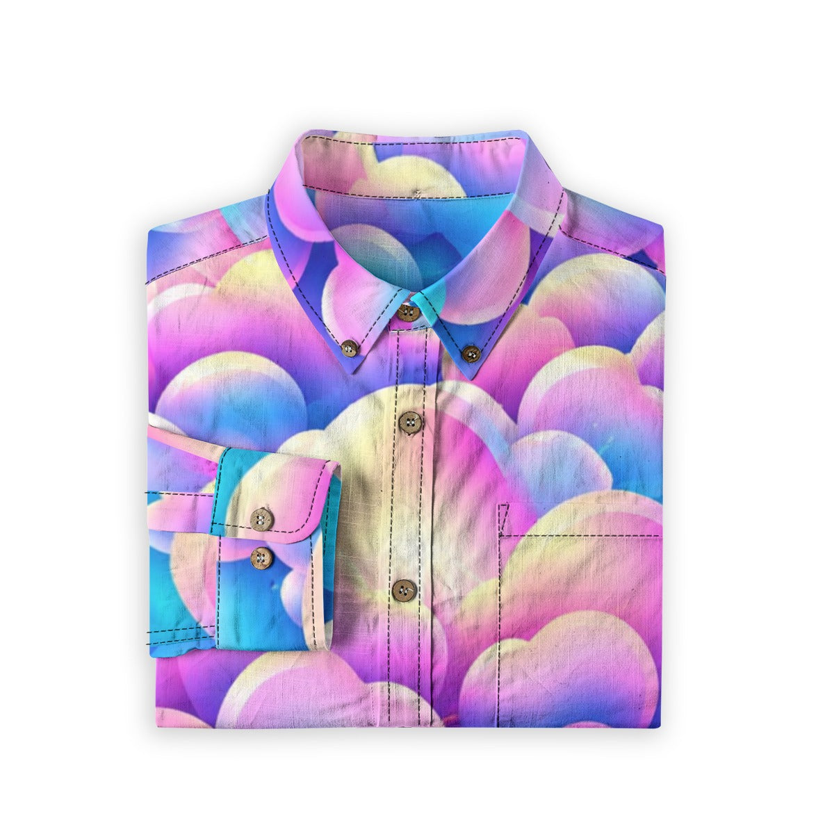 Men's Casual Lapel Long Sleeve Shirt|125GSM Cotton
