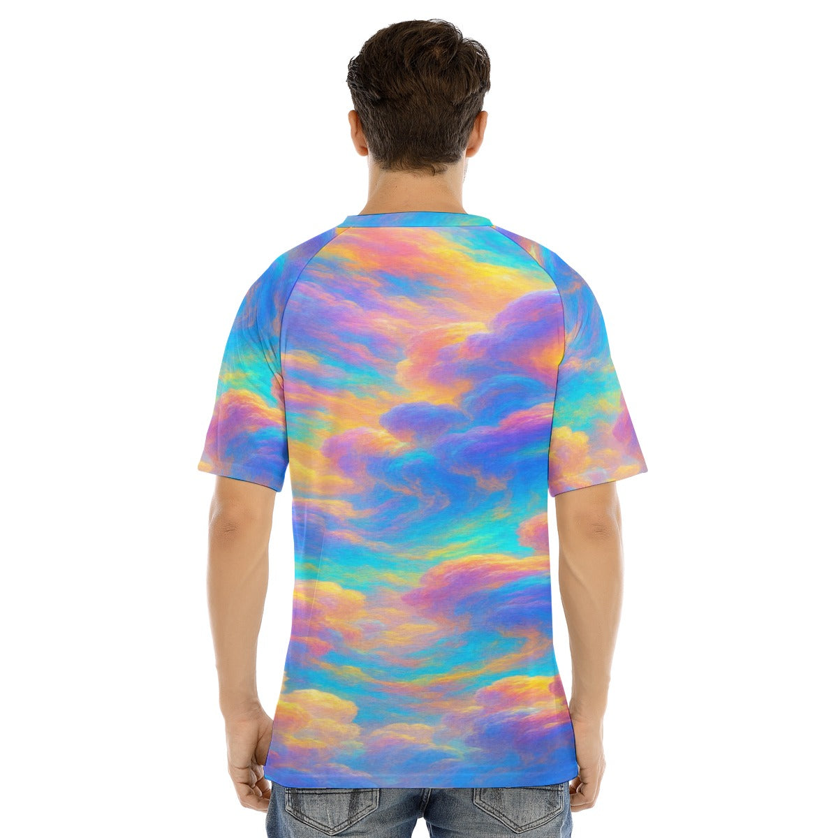 Men's Raglan Sleeve T-shirt With Button Closure