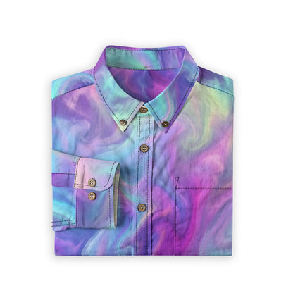 Men's Casual Lapel Long Sleeve Shirt|125GSM Cotton