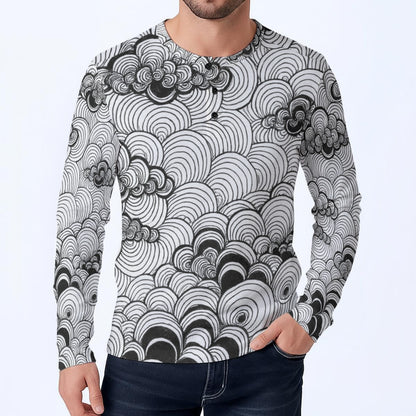 Men's Classic Long-Sleeve Henley Shirt