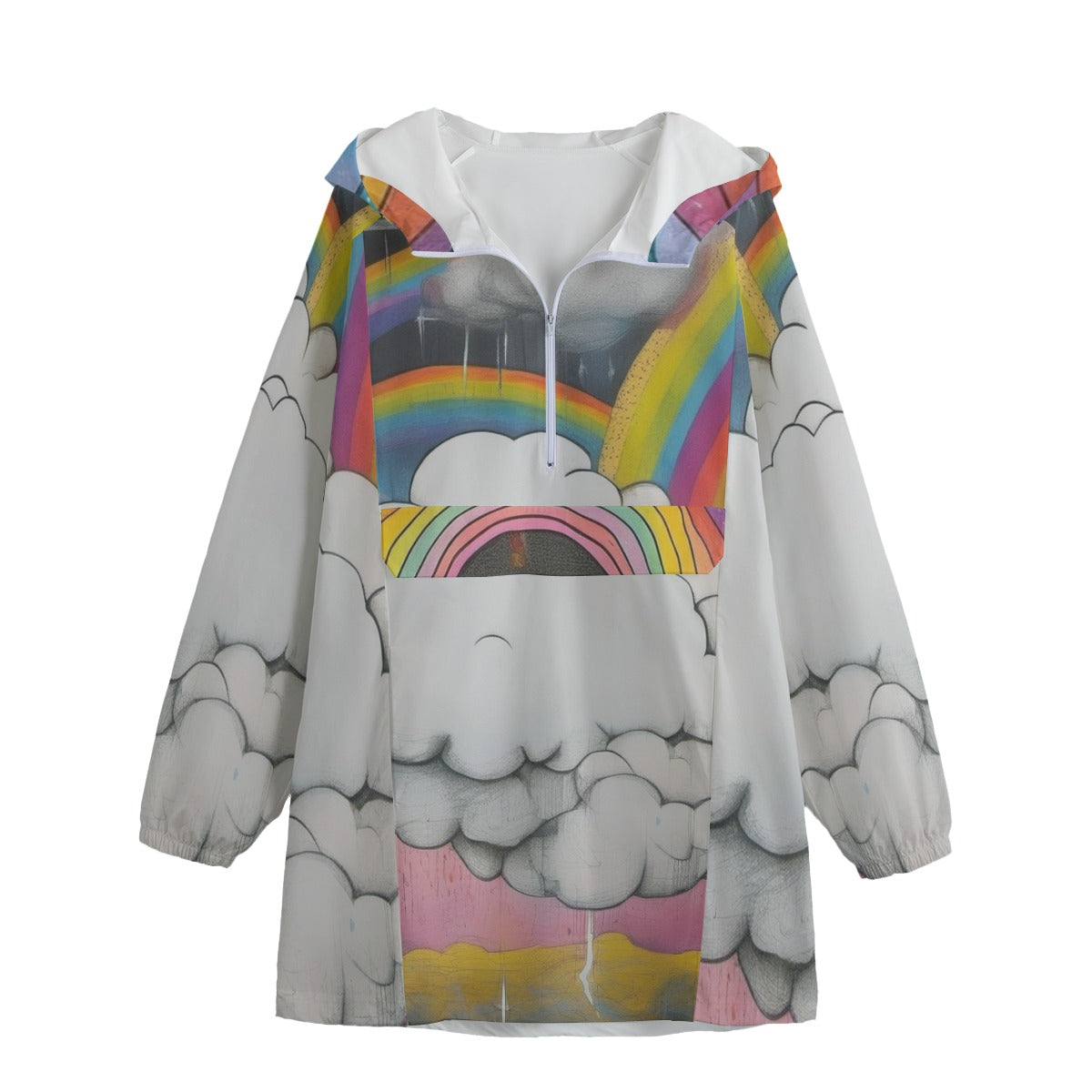 Unisex Windbreaker Long Jacket