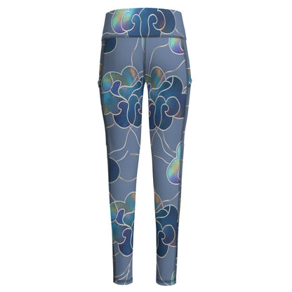 Functional Women's Yoga Leggings With Side Pockets|210GSM