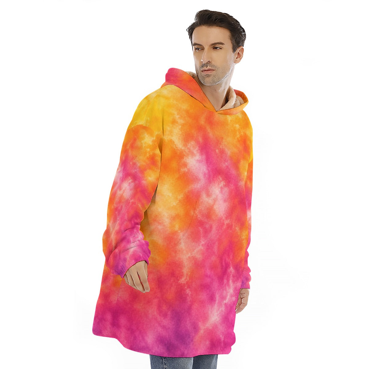 Unisex Sherpa-Fleece Hoodie Blanket - view 2