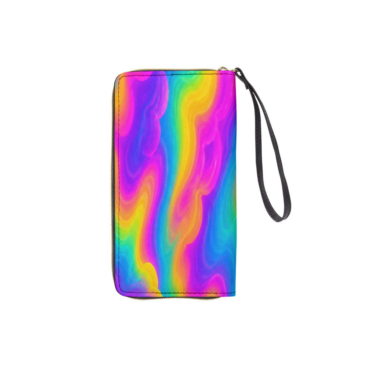 Long Wallet With Black Hand Strap