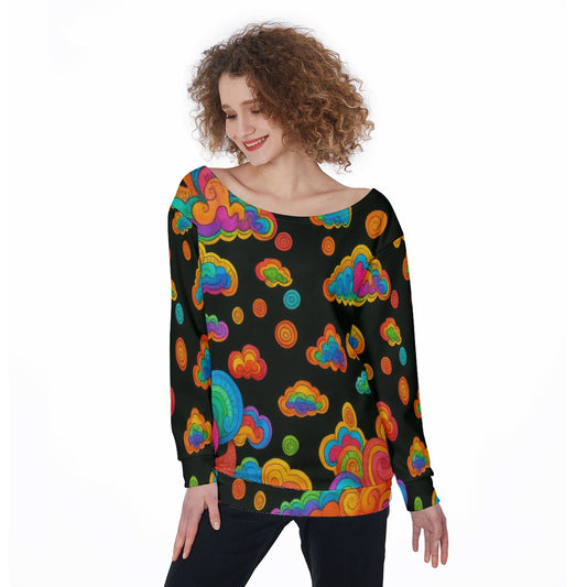 Women's Off-Shoulder Sweatshirt