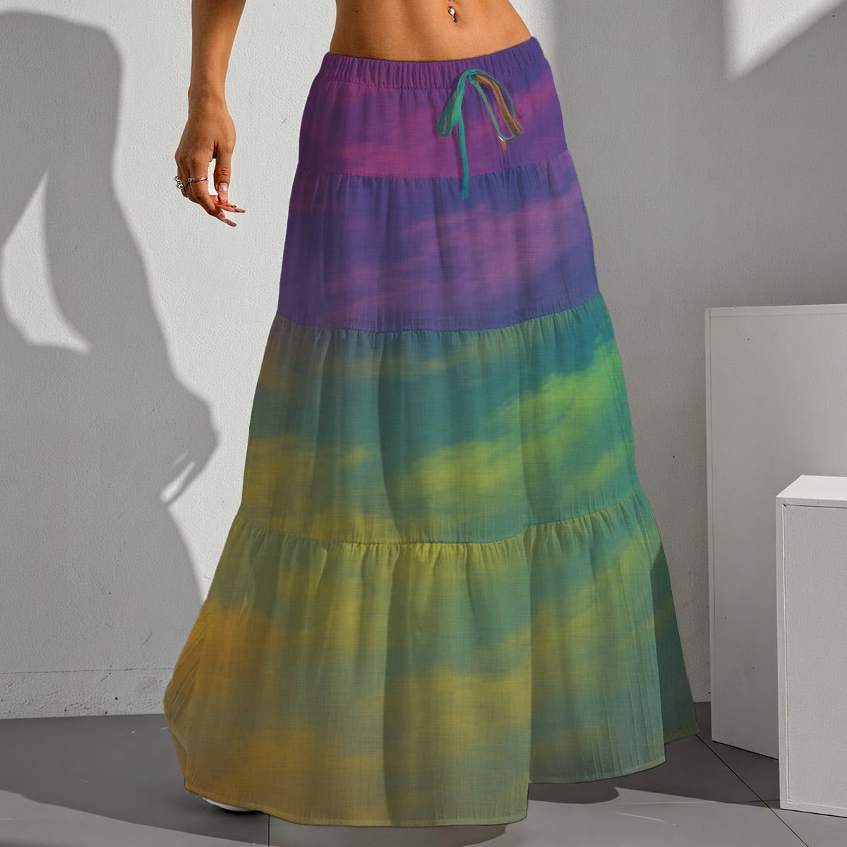 Women's Pleated Long Skirt