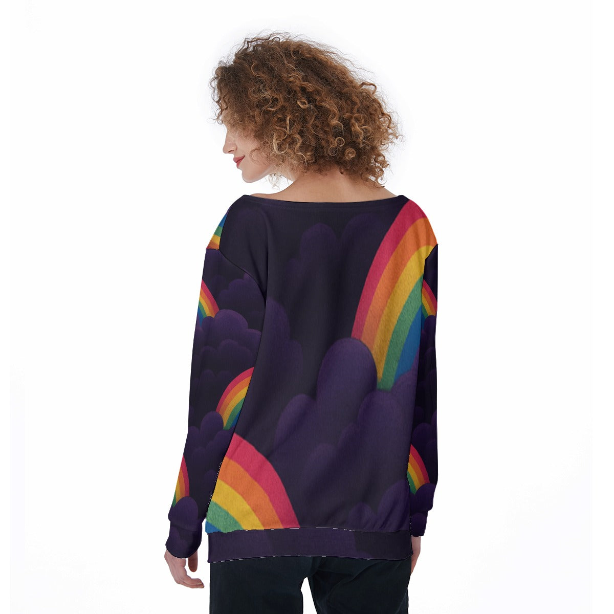 Women's Off-Shoulder Sweatshirt