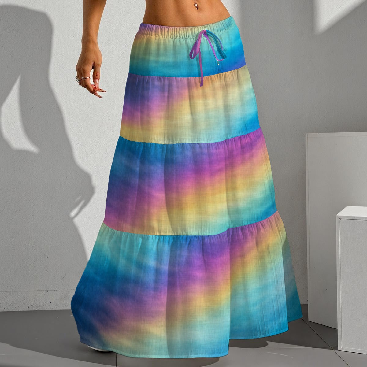 Women's Pleated Long Skirt