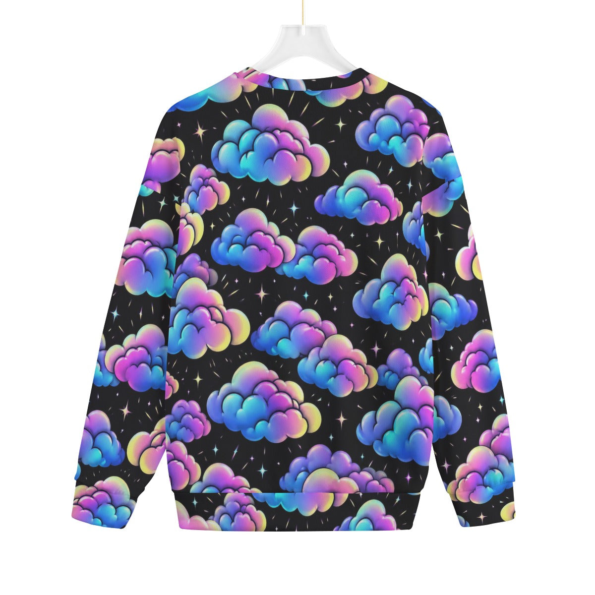 Unisex Drop-shoulder Knitted Fleece Sweater - view 2