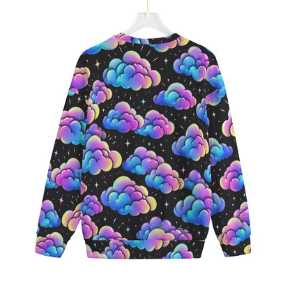 Unisex Drop-shoulder Knitted Fleece Sweater - view 2