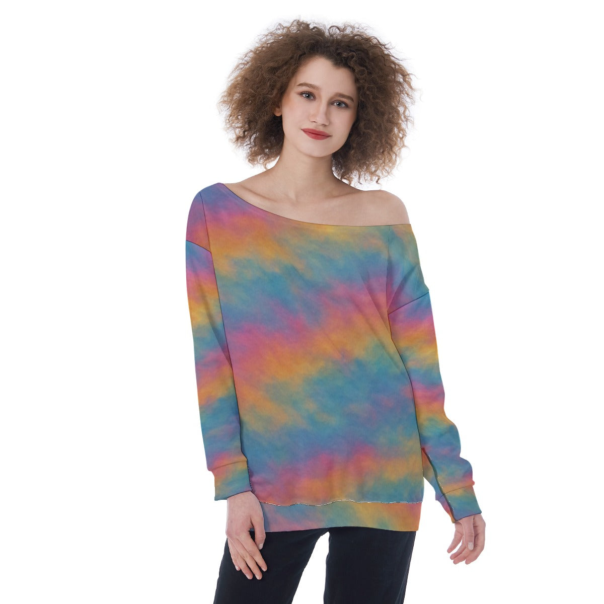 Women's Off-Shoulder Sweatshirt