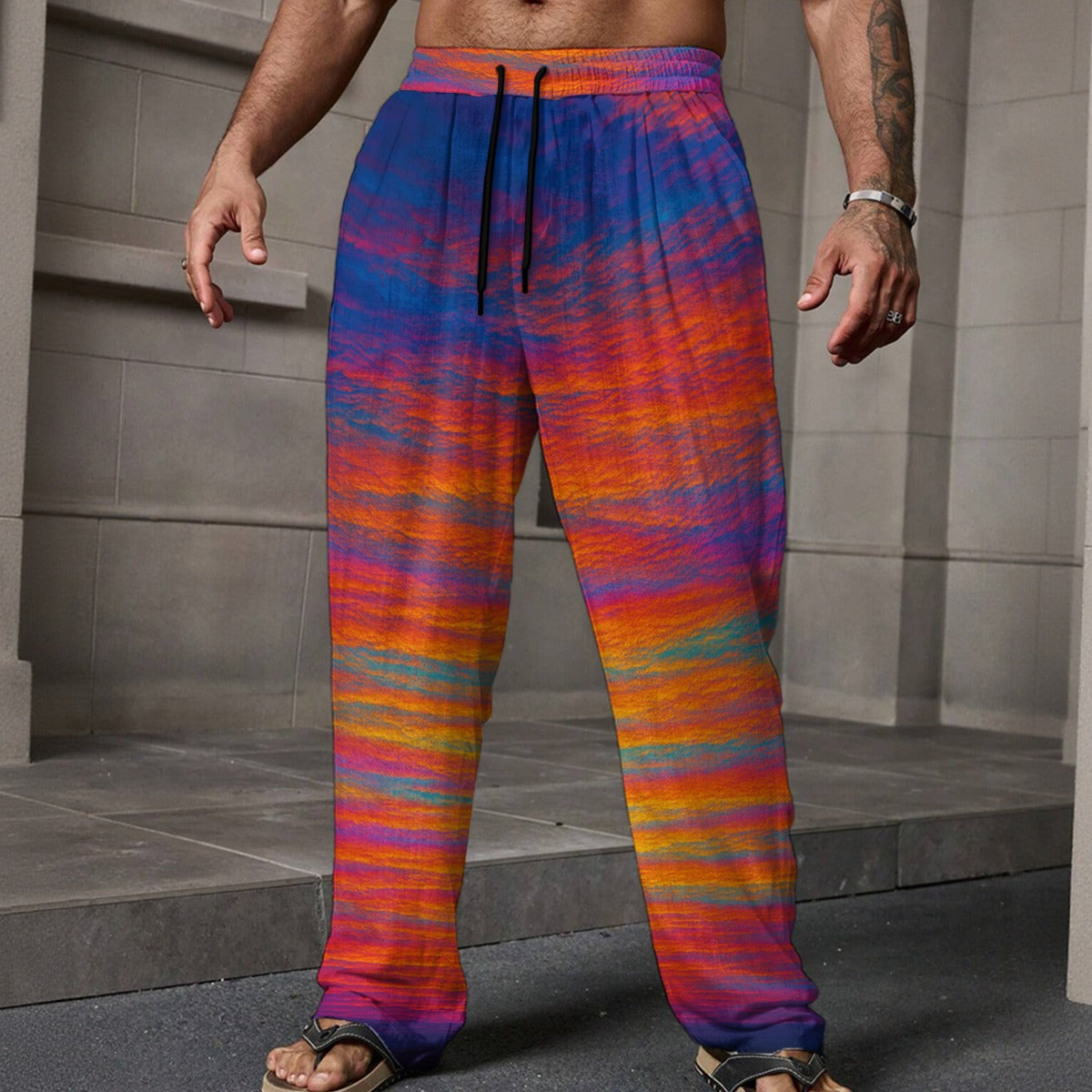 Men's Loose Casual Pants With Pocket