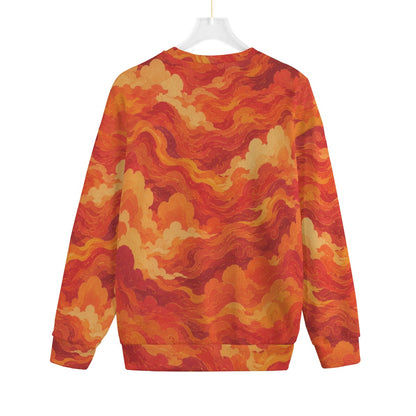 Unisex Drop-shoulder Knitted Fleece Sweater - view 2