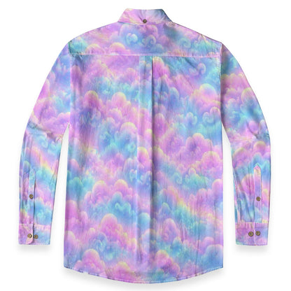 Men's Casual Lapel Long Sleeve Shirt|125GSM Cotton