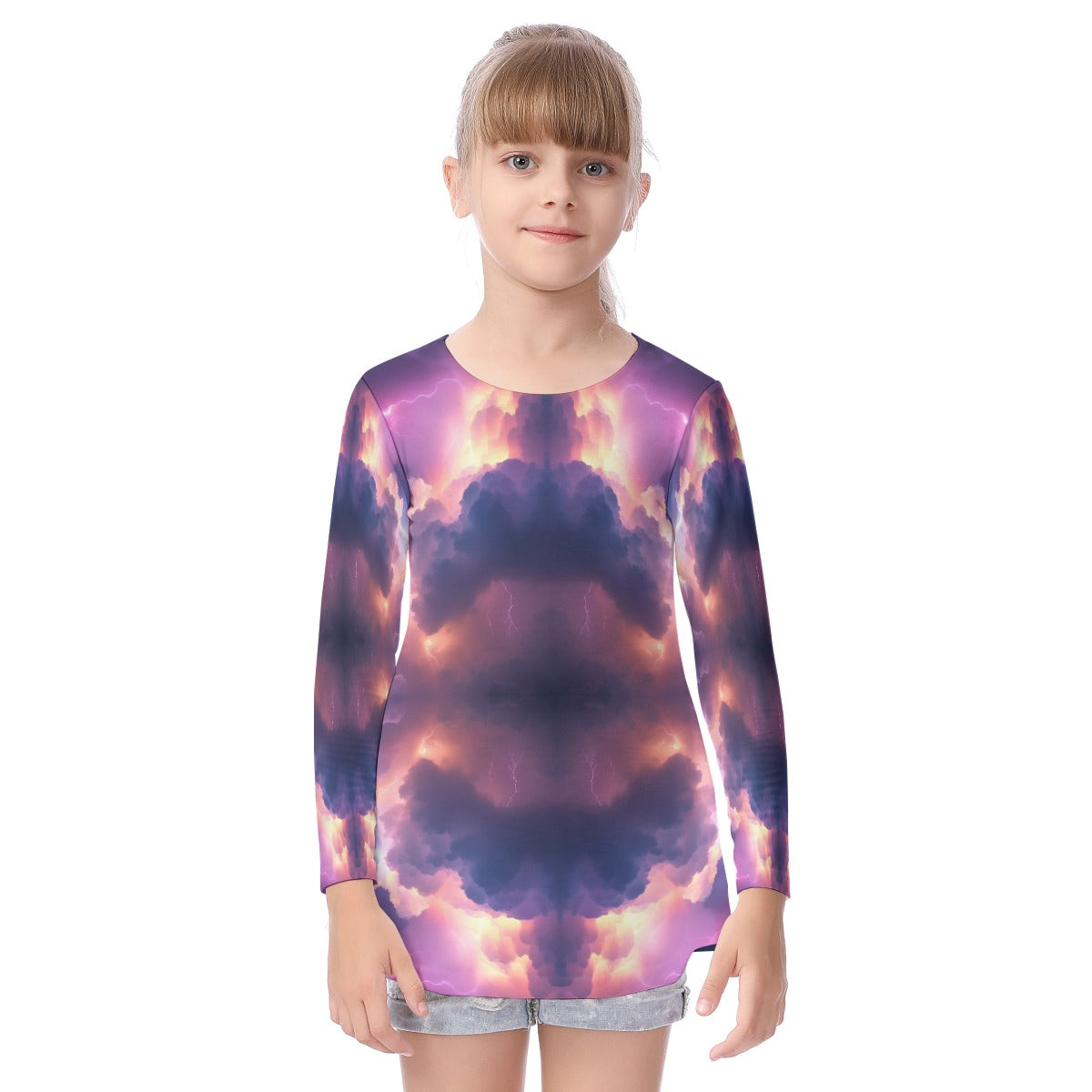 Unisex Kid's Long Sleeve O-neck T-shirt