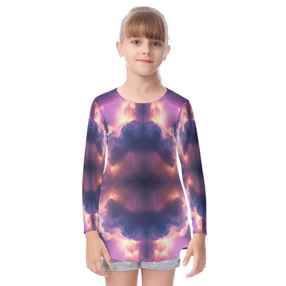 Unisex Kid's Long Sleeve O-neck T-shirt