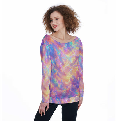Women's Off-Shoulder Sweatshirt