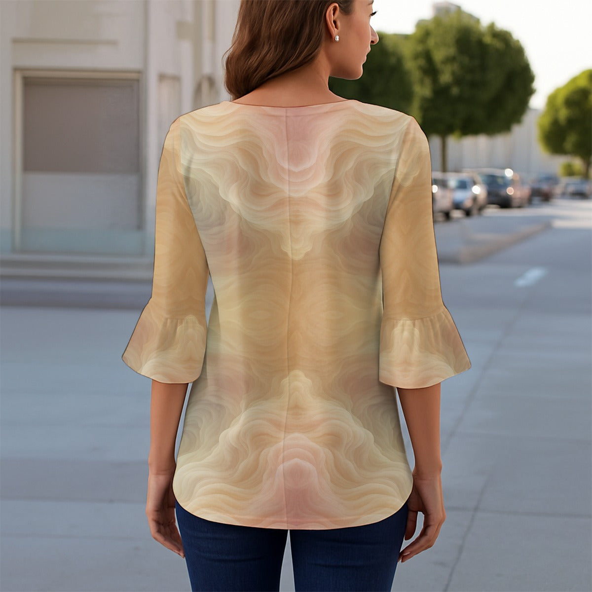 Women's T-shirt With 3/4 Sleeve