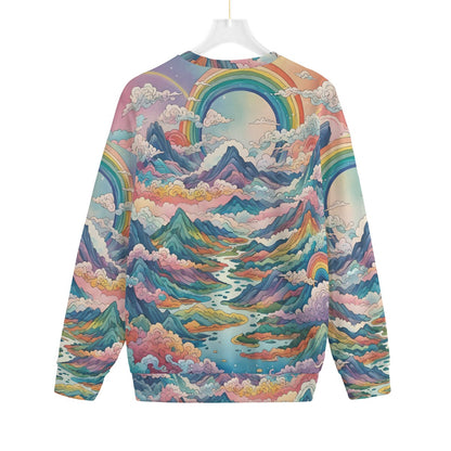 Unisex Drop-shoulder Knitted Fleece Sweater - view 2