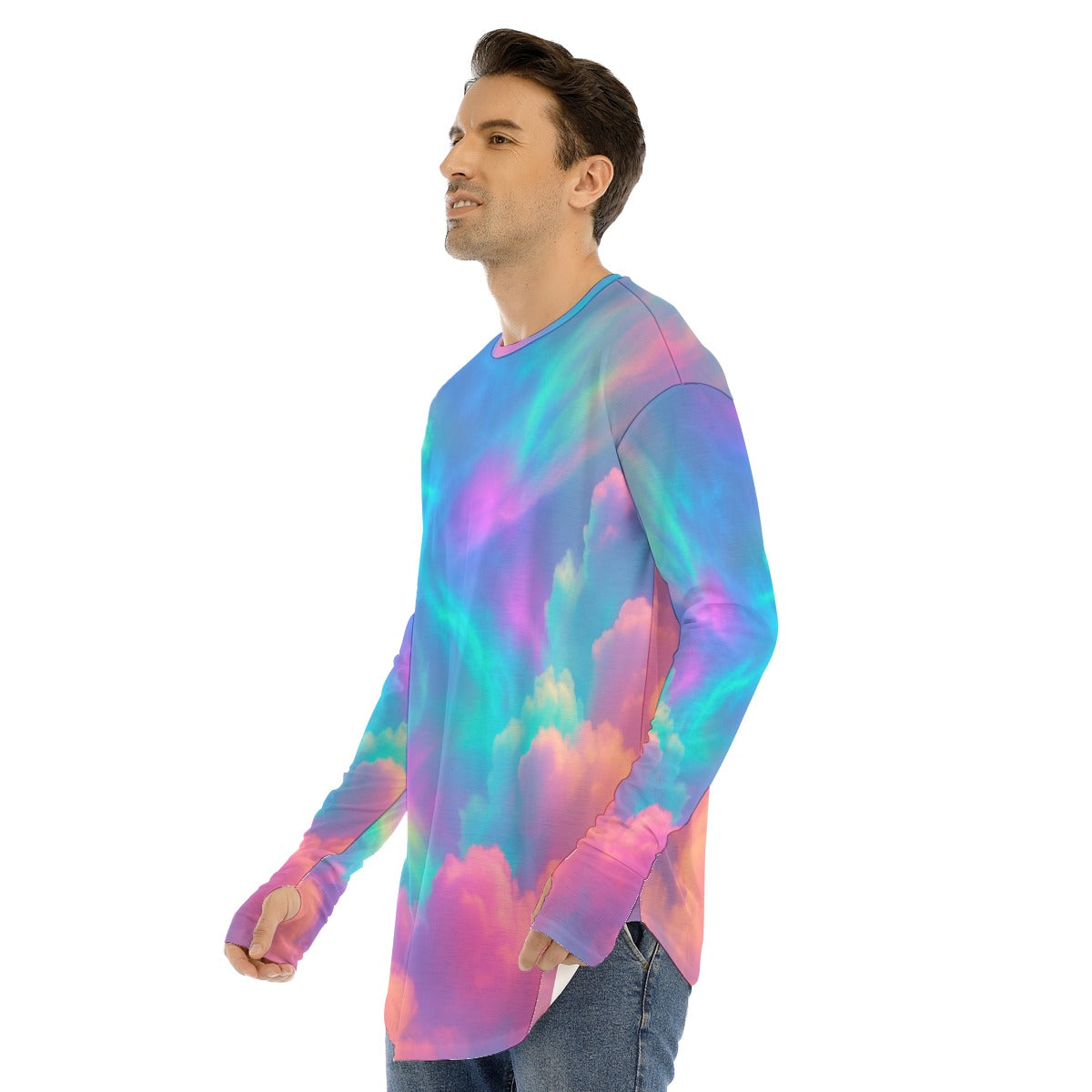 Men's Fingerless Long Sleeve T-shirt