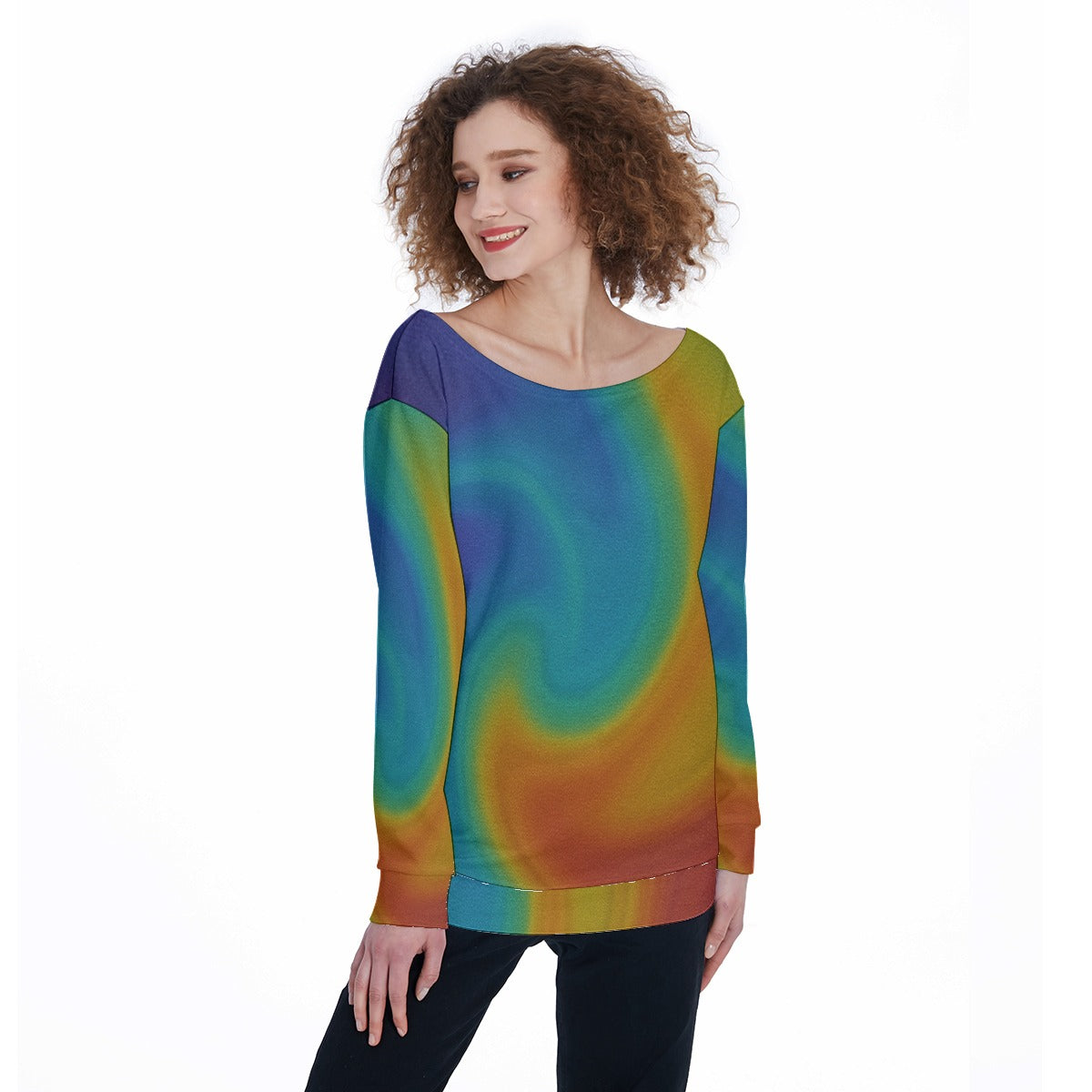 Women's Off-Shoulder Sweatshirt