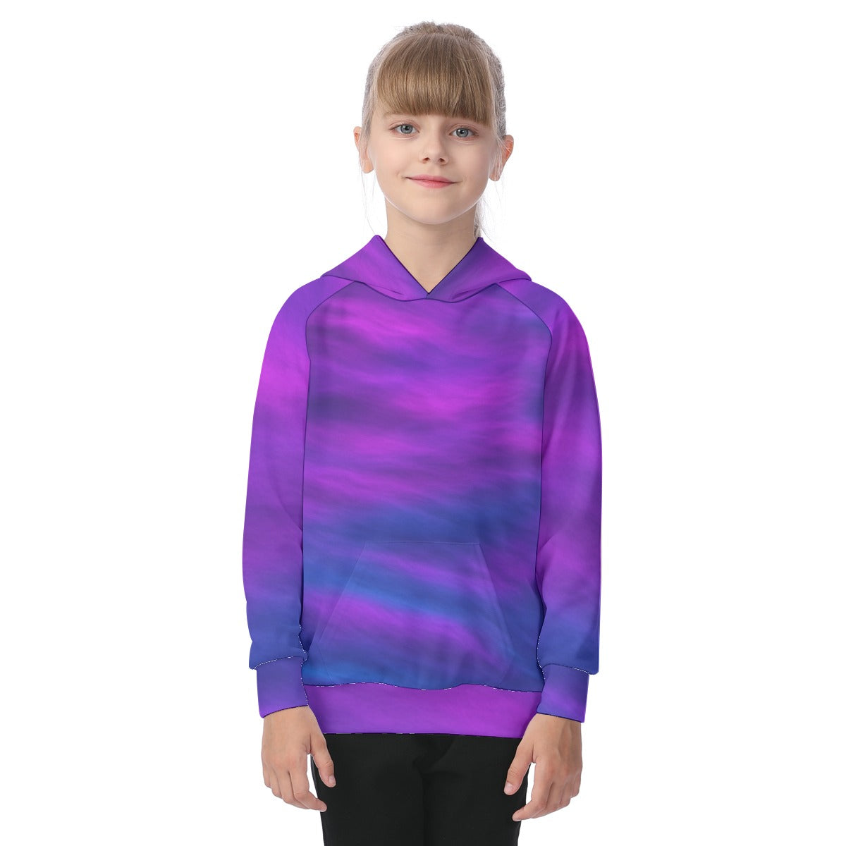 Unisex Kid's Raglan Pullover Hoodie