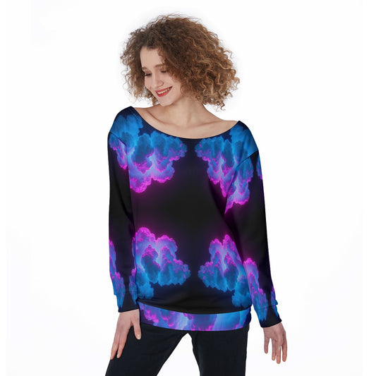 Women's Off-Shoulder Sweatshirt