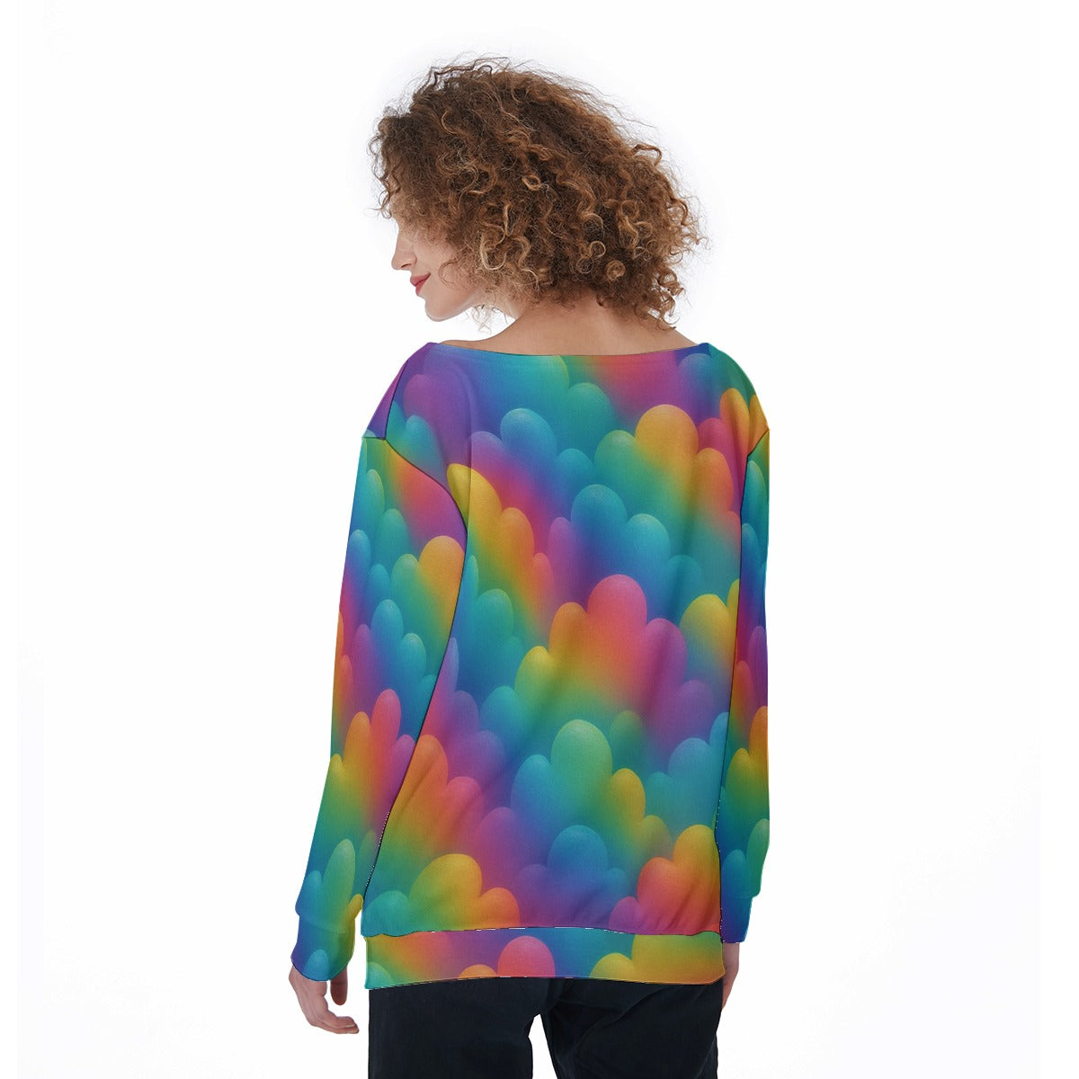 Women's Off-Shoulder Sweatshirt