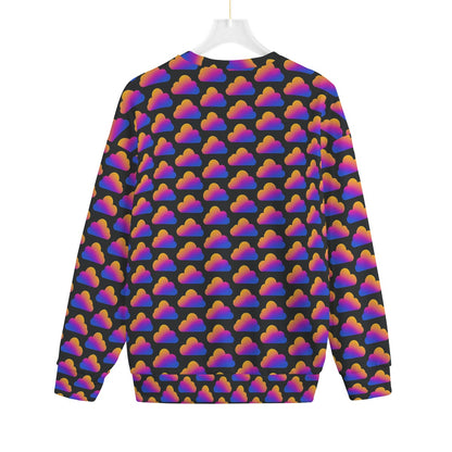 Unisex Drop-shoulder Knitted Fleece Sweater - view 2