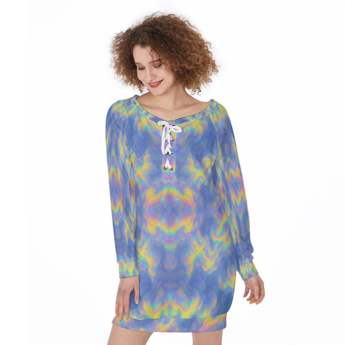 Women's Lace-Up Sweatshirt