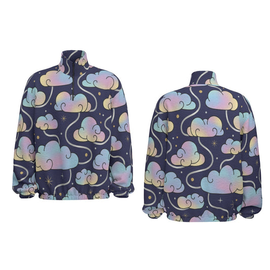Unisex Turtleneck Zippered Sweatshirt