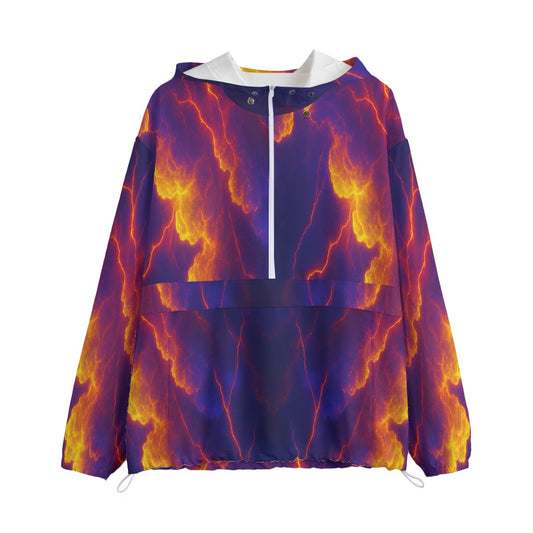 Unisex Pullover Jacket With Zipper Closure