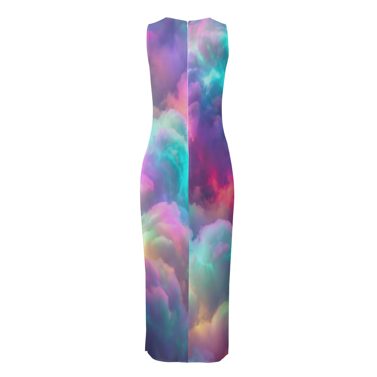Women's Beach Perspective Chiffon Sleeveless Dress