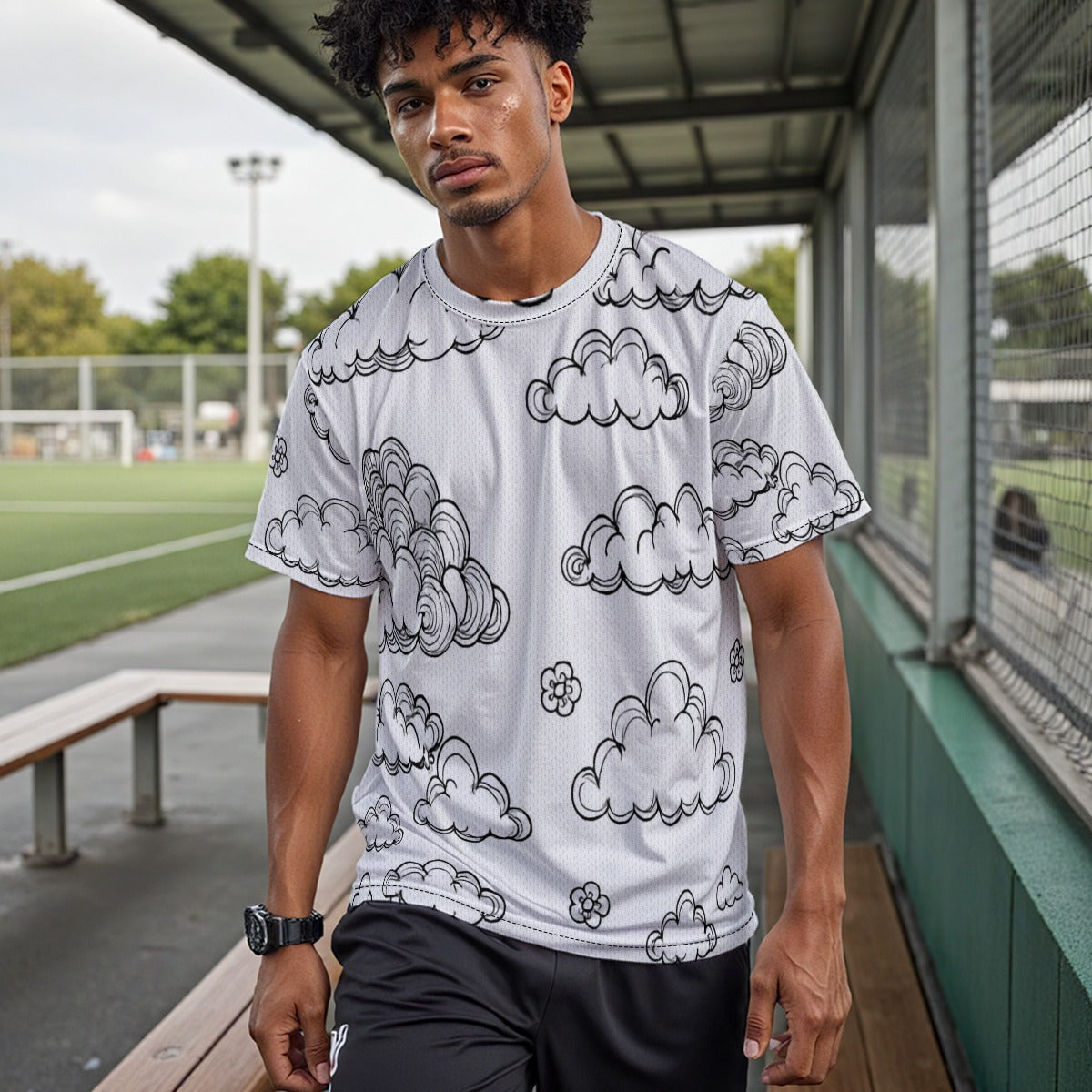 Unisex Drop Shoulder Crew Neck T-Shirt