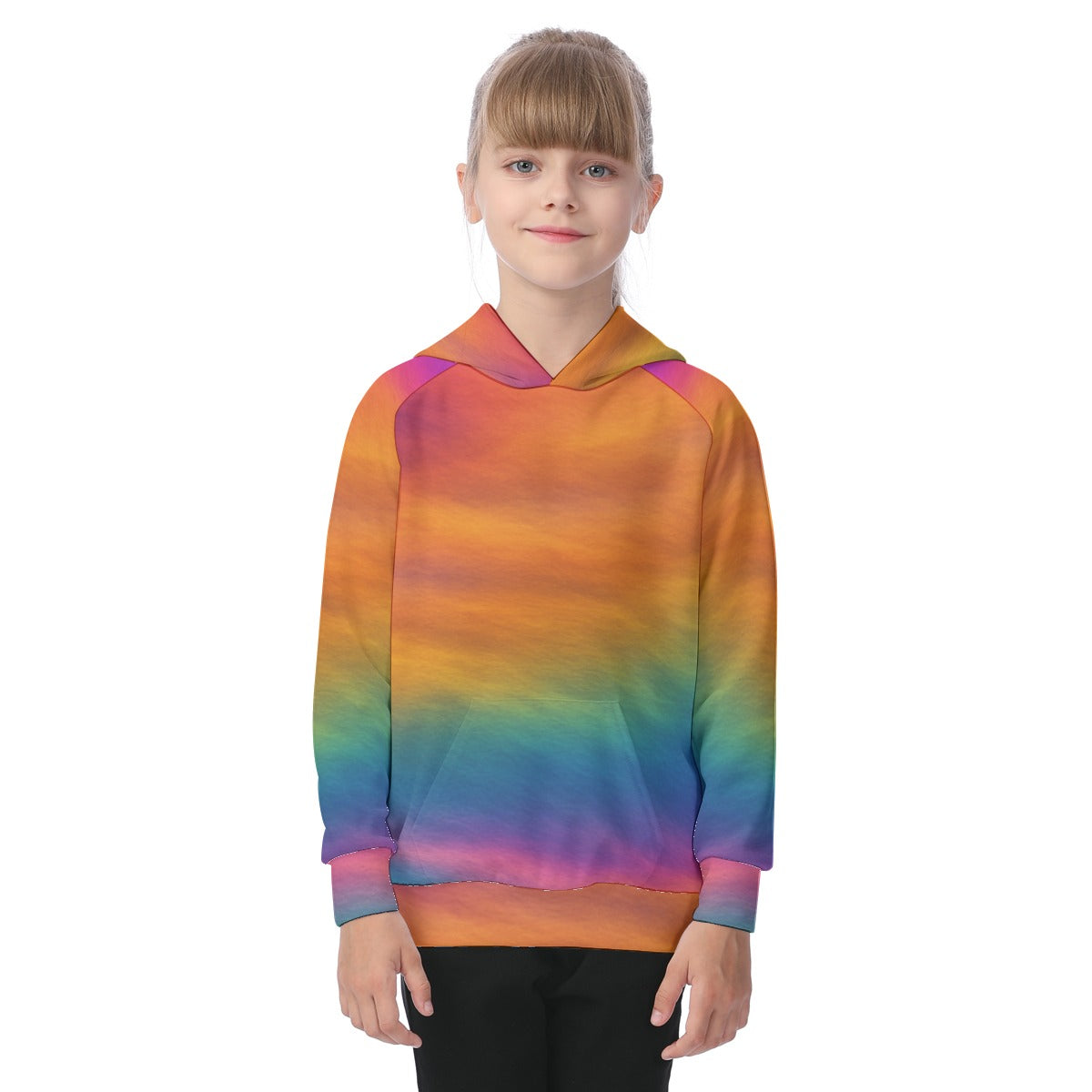 Unisex Kid's Raglan Pullover Hoodie