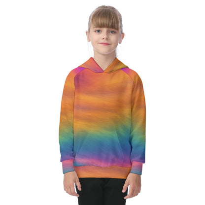 Unisex Kid's Raglan Pullover Hoodie