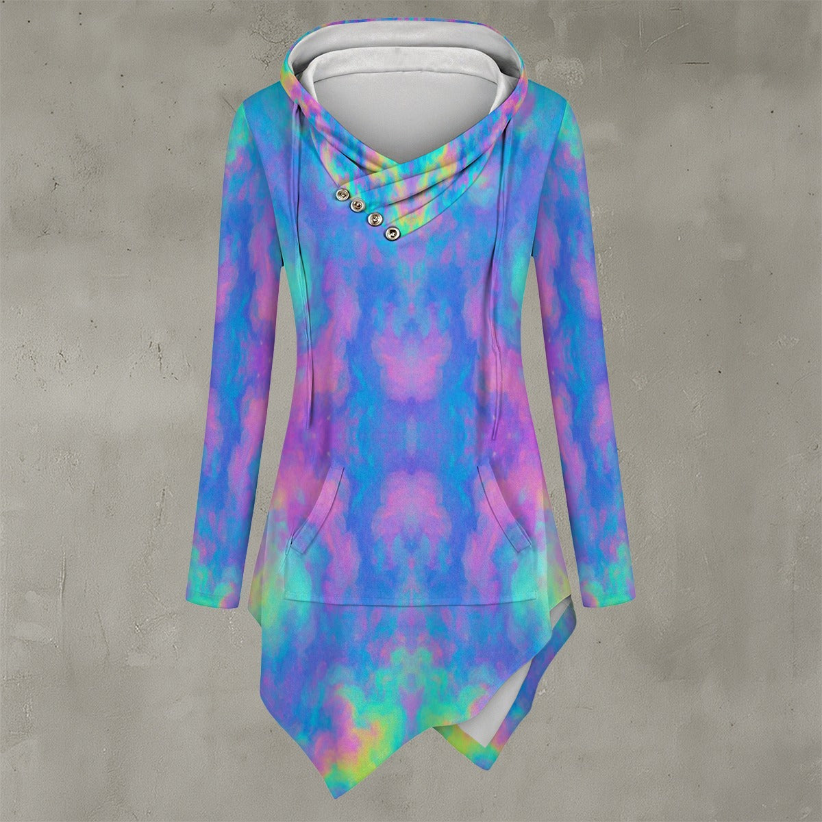 Women's Asymmetric Hem Hoodie