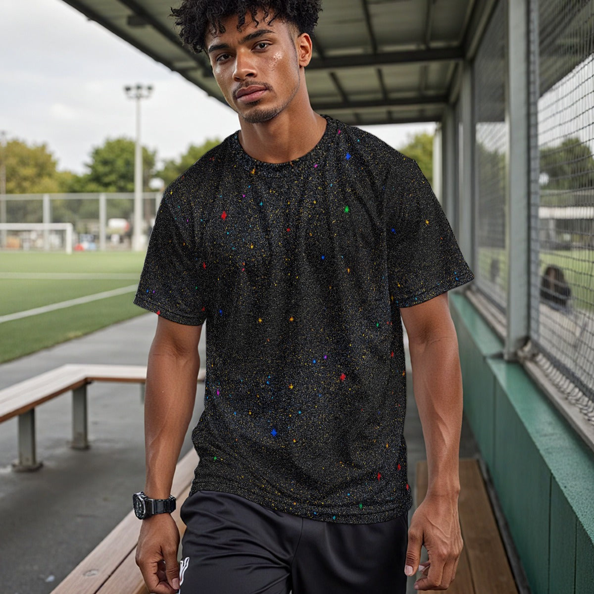 Unisex Drop Shoulder Crew Neck T-Shirt