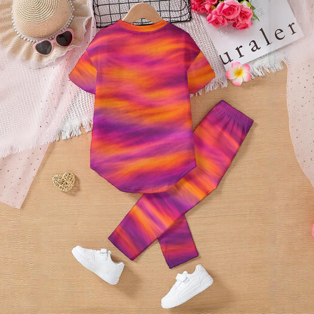 Unisex Kids' Casual Top and Pants Set