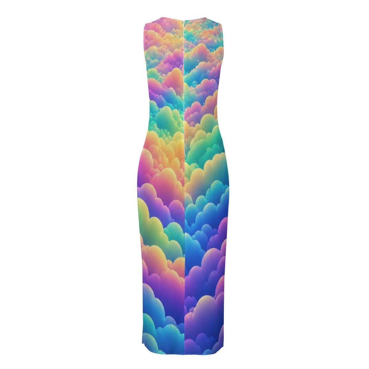 Women's Beach Perspective Chiffon Sleeveless Dress