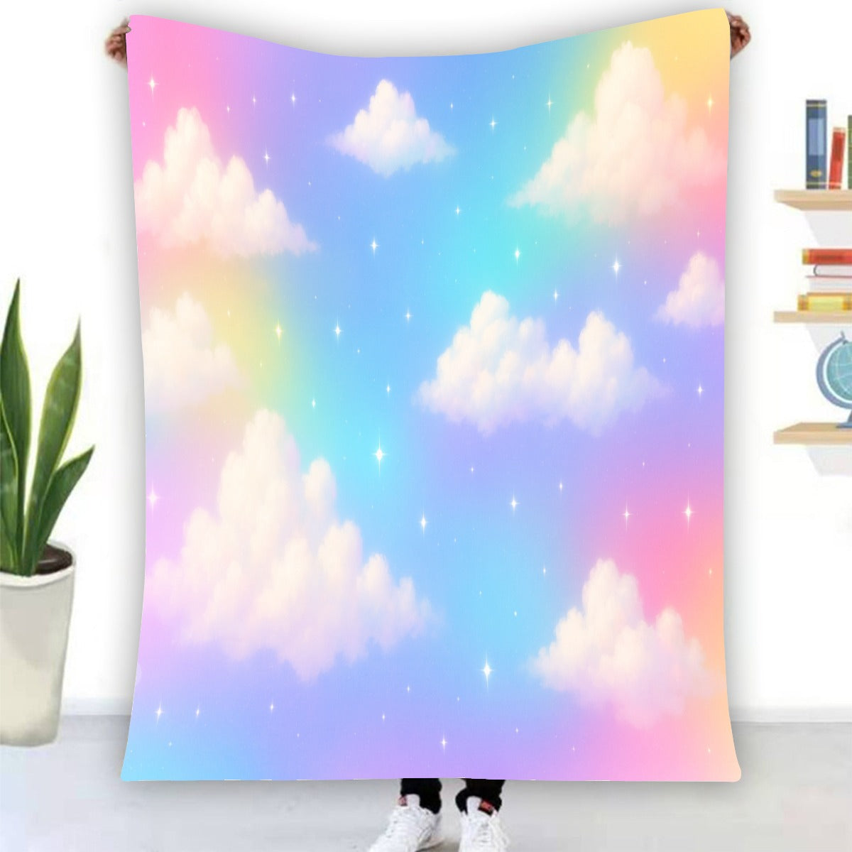 Unisex Single-Side Printing Flannel Blanket