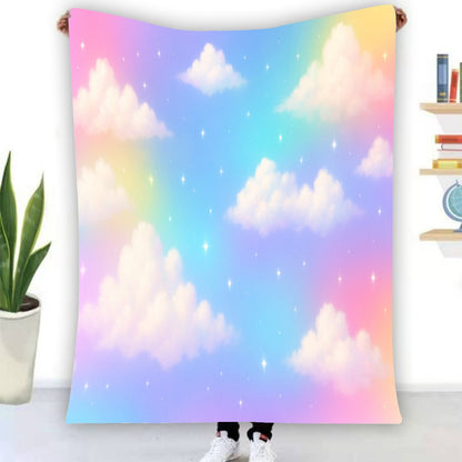 Unisex Single-Side Printing Flannel Blanket